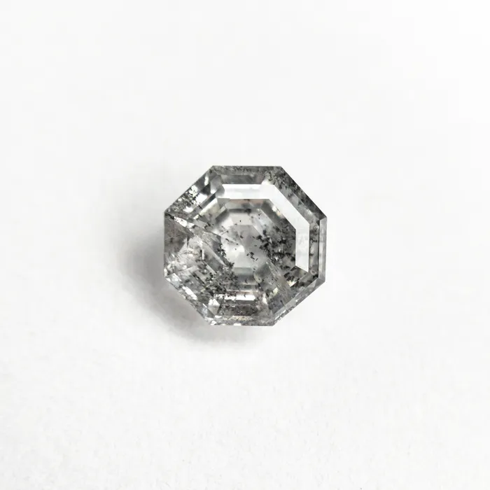 Misfit Diamonds Rings Salt and Pepper Step Cut Diamond 092ct Octagon Misfit Diamonds Rings Salt and Pepper Step Cut Diamond 092ct Octagon