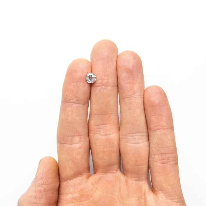 Misfit Diamonds Rings Salt and Pepper Step Cut Diamond 092ct Octagon