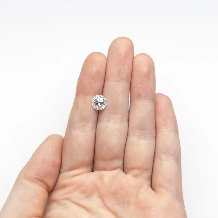 Misfit Diamonds Rings White Antique Old Mine Cut Diamond 222ct Cushion