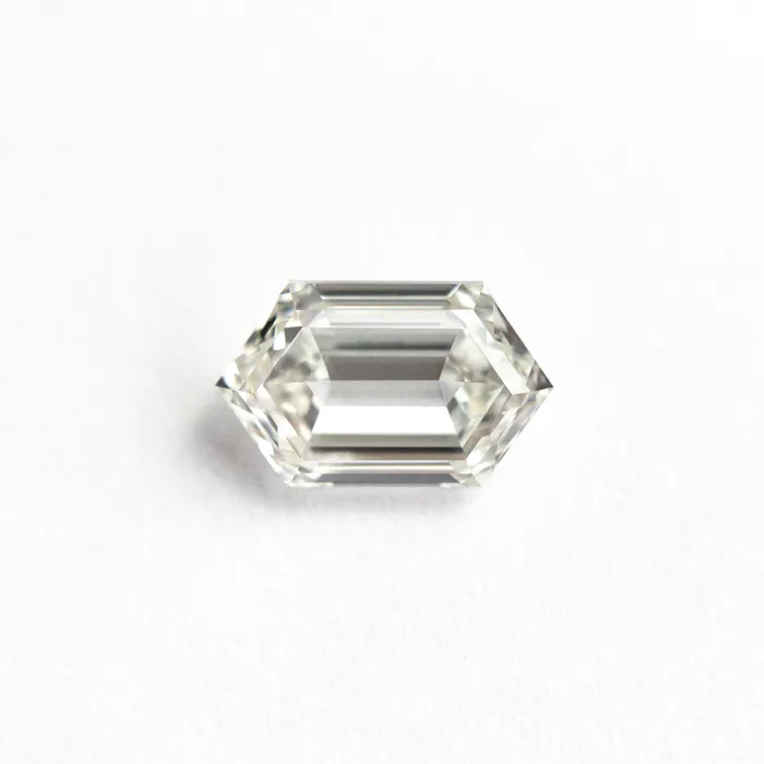 Misfit Diamonds Rings White Step Cut Diamond 103ct Hexagon