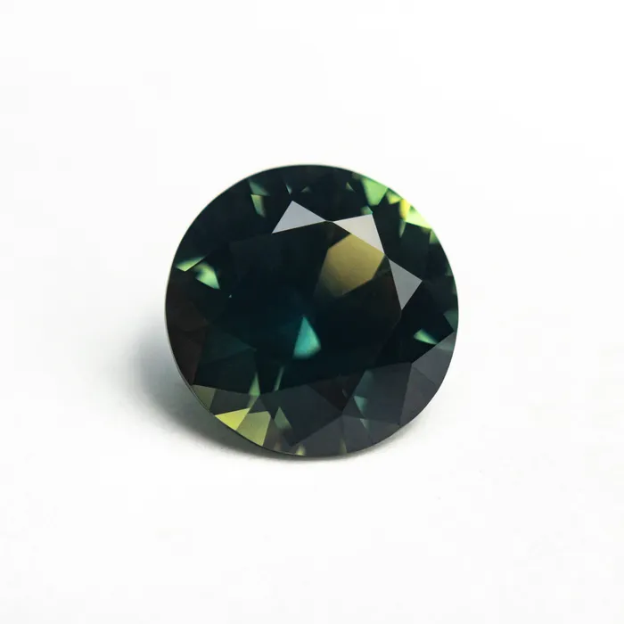Misfit Gems Rings TealBlueGreen Brilliant Sapphire 294ct Round