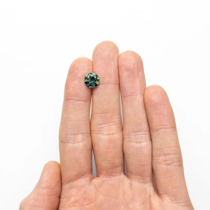 Misfit Gems Rings TealBlueGreen Brilliant Sapphire 294ct Round