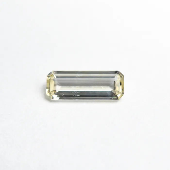 Misfit Gems Yellow Step Cut Sapphire 049ct Cut Corner Rectangle Rings