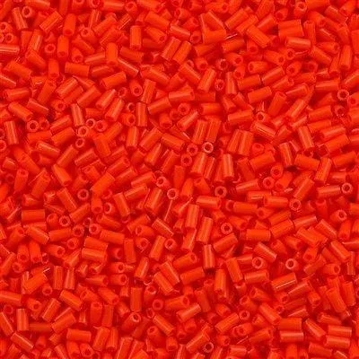 Miyuki Bugles size 3mm 0406 Opaque Orange 10 grams Peppy Beads Earrings