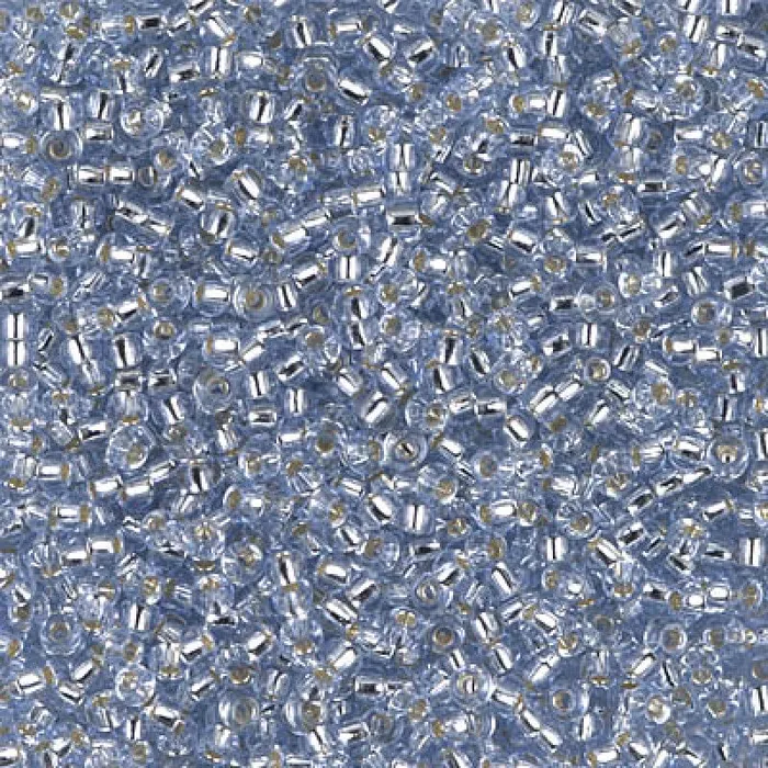 Miyuki Seed Beads 110 Silver Lined Lt Sapphire 2430NEW Peppy Beads Rings