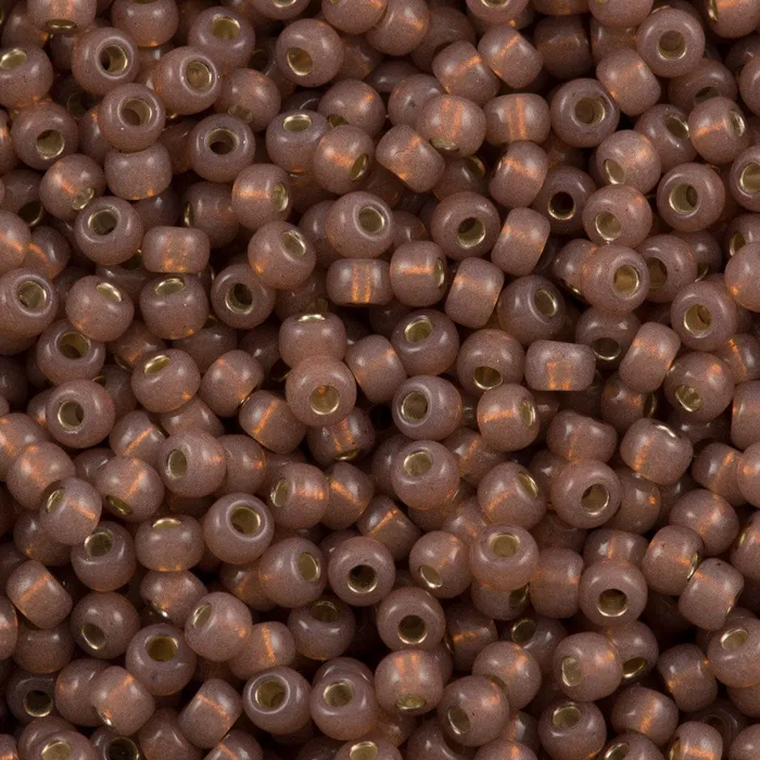 Miyuki Seed Beads 80 Dyed Rose Bronze SL Alabaster 0641 Peppy Beads Earrings