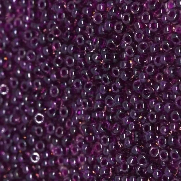 Miyuki Seed Beads 80 Raspberry Transparent Luster 2236 Peppy Beads Earrings