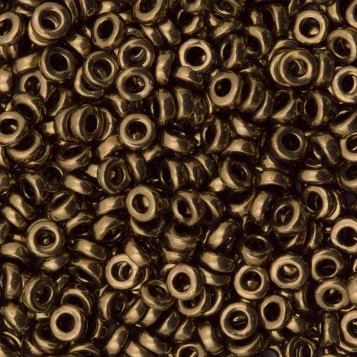 Miyuki Spacer Beads 3x1mm Bronze Metallic 0457 Peppy Beads Earrings