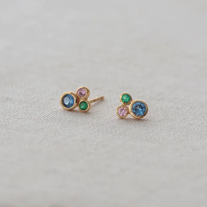 Modernist Bezel Crystal Stud Earrings Kris Nations Earrings Modernist Bezel Crystal Stud Earrings Kris Nations Earrings