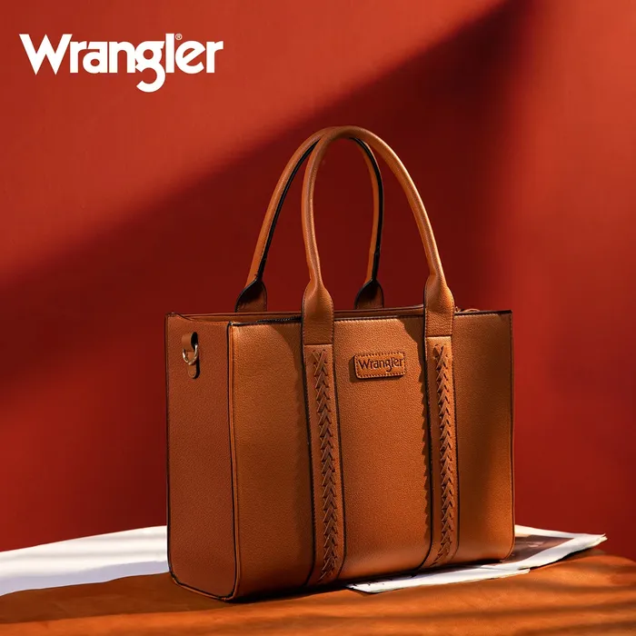 MONTANA WEST WRANGLER CARRY ALL MINI TOTE CROSSBODY BROWN Earrings