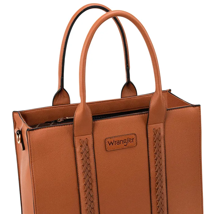 MONTANA WEST WRANGLER CARRY ALL MINI TOTE CROSSBODY BROWN Earrings