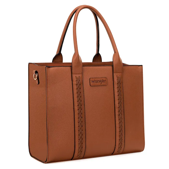 MONTANA WEST WRANGLER CARRY ALL MINI TOTE CROSSBODY BROWN Earrings