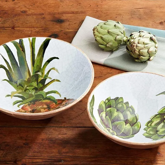 Mudpie Pineapple Artichoke Bowl Set 2Piece MUDPIE Earrings