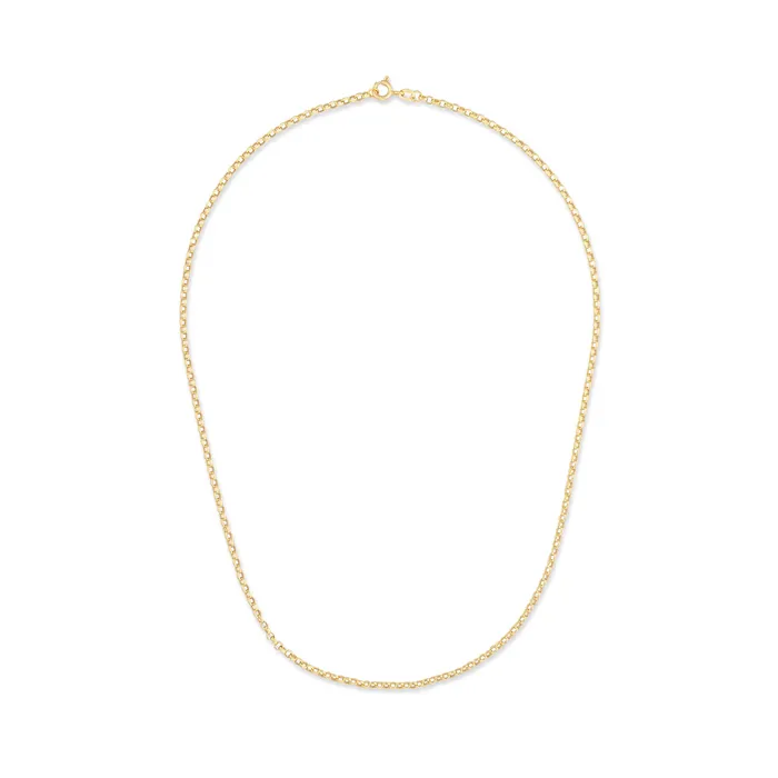 Necklaces 14 Karat Yellow Gold Rolo Chain RACHEL LYNN CHICAGO