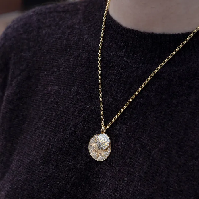 Necklaces 14 Karat Yellow Gold Rolo Chain RACHEL LYNN CHICAGO