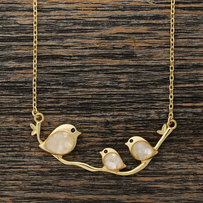 Necklaces Chadds Ford Jewelry Gold Mother of Pearl Birdie Branch Gift Set
