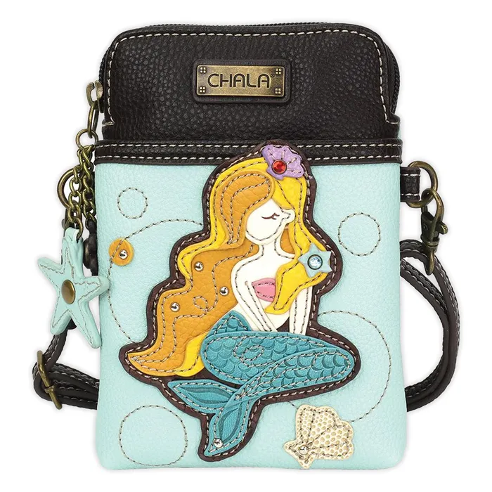 Necklaces Chala New Style Mermaid Crossbody Cellphone Purse Light Blue CHALAGROUP Necklaces Chala New Style Mermaid Crossbody Cellphone Purse Light Blue CHALAGROUP