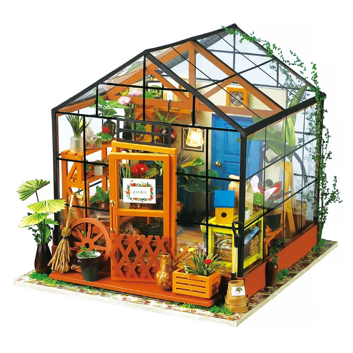Necklaces CJ Robotime Miniature Doll House DIY Kathys Green Garden with Furniture Necklaces CJ Robotime Miniature Doll House DIY Kathys Green Garden with Furniture