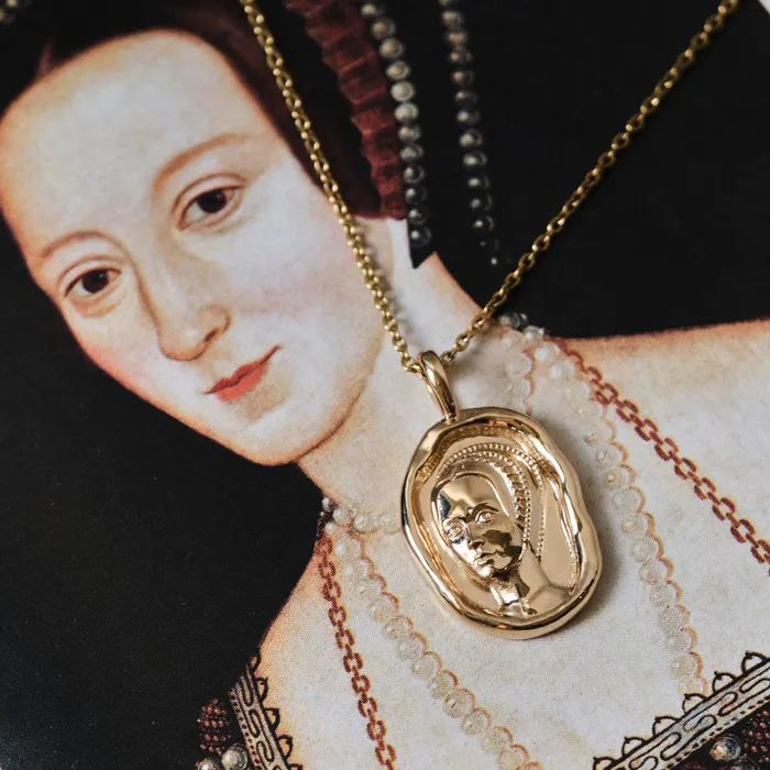 Necklaces COMMON ERA Anne Boleyn Molten Gold Pendant