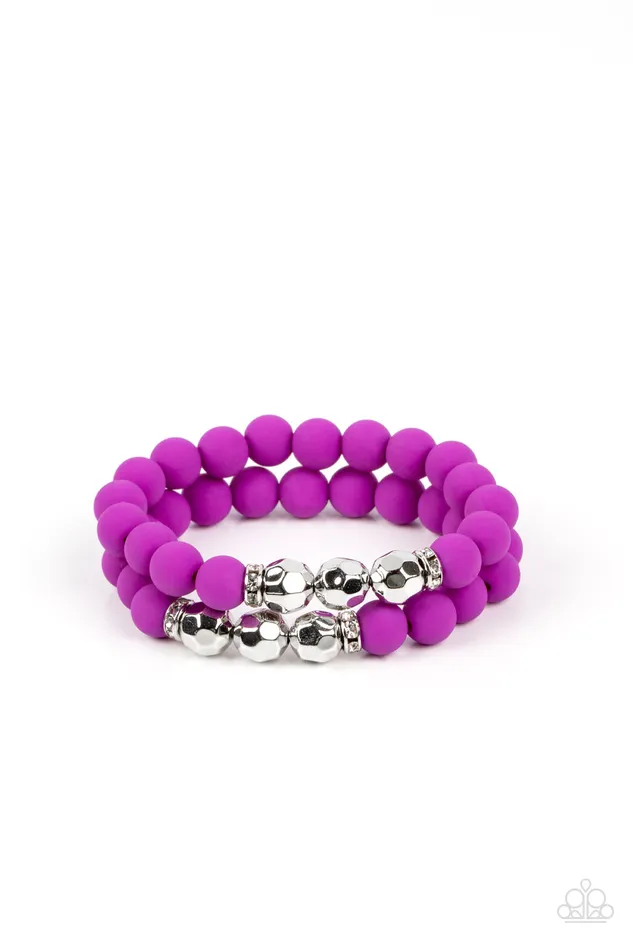 Necklaces Dip and Dive Purple Paparazzi Accessories