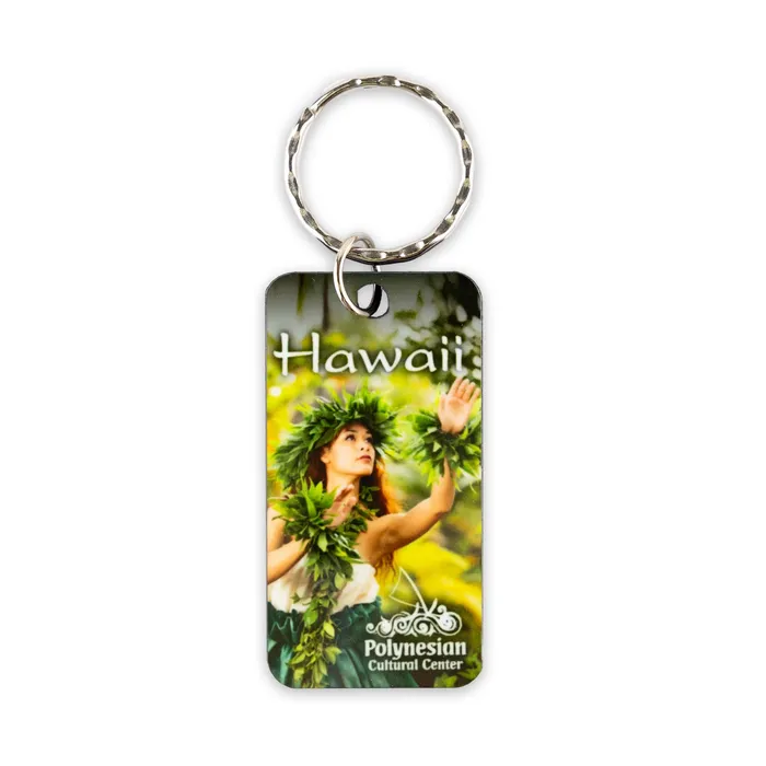 Necklaces GIFTWORKSPLUS PCC Rectangle Hawaii Hula Key Chain