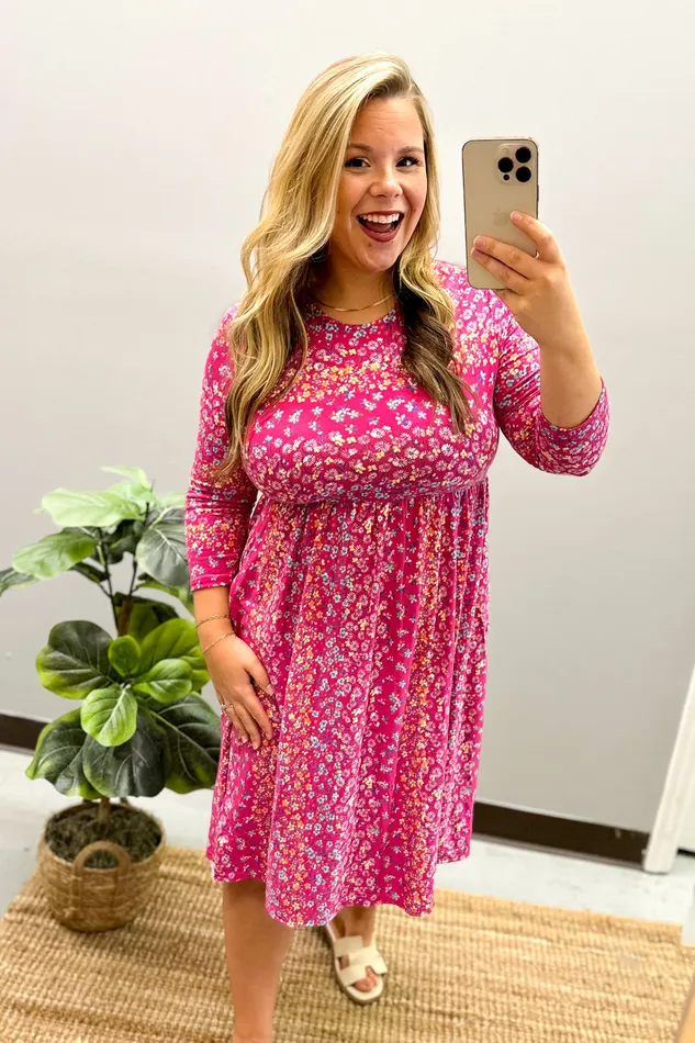 Necklaces Haptics Go On With It Floral Babydoll Dress