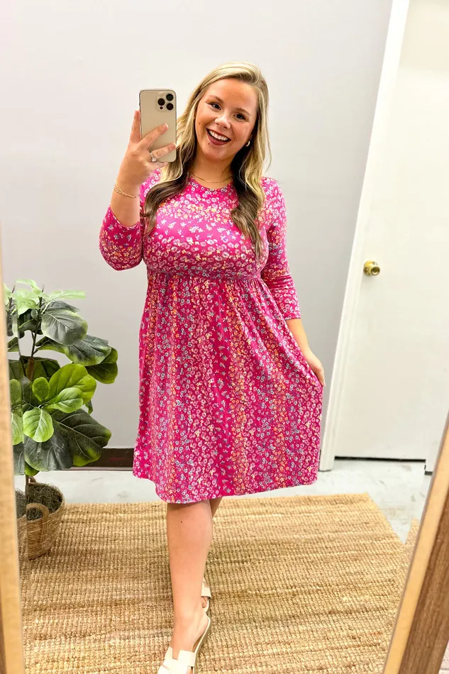 Necklaces Haptics Go On With It Floral Babydoll Dress