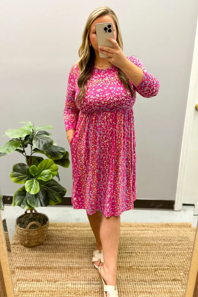 Necklaces Haptics Go On With It Floral Babydoll Dress