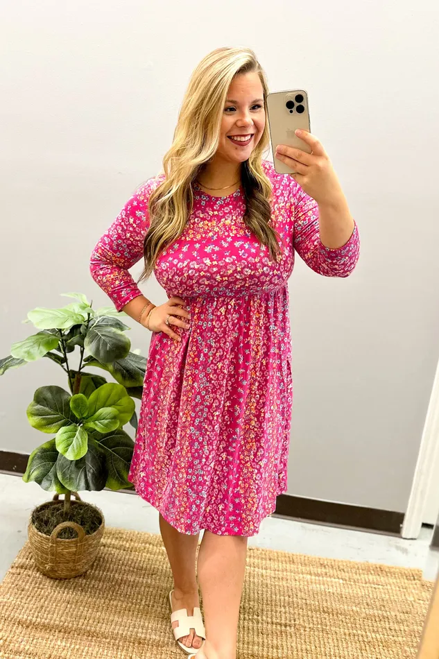 Necklaces Haptics Go On With It Floral Babydoll Dress
