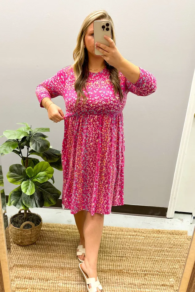 Necklaces Haptics Go On With It Floral Babydoll Dress