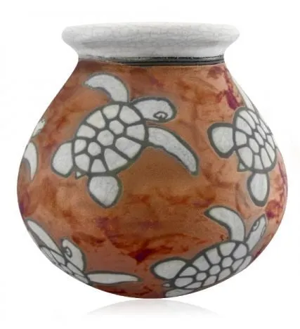 Necklaces JOYCRAFTERSINC Marine Dream Raku Vase 7