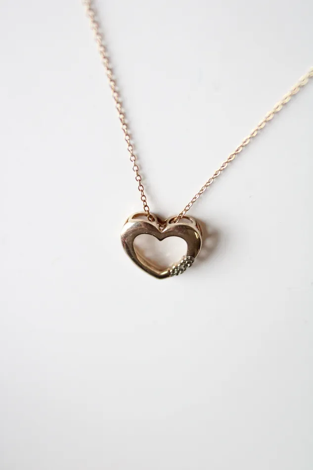 Necklaces Jubilee Thrift Gold Coated Sterling Silver Heart Necklace