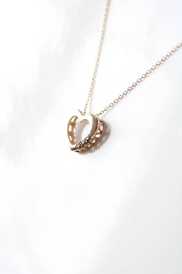 Necklaces Jubilee Thrift Gold Coated Sterling Silver Heart Necklace
