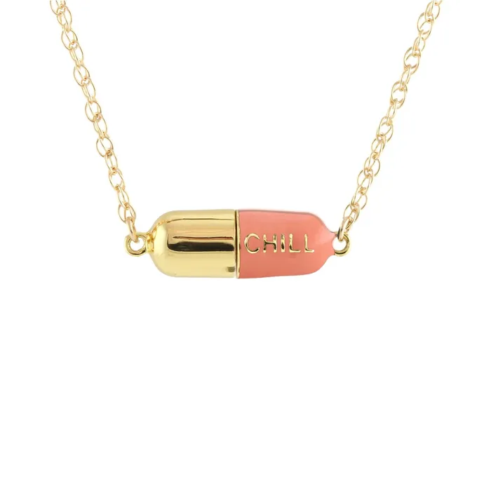 Necklaces Kris Nations Big Chill Pill Chain Necklace