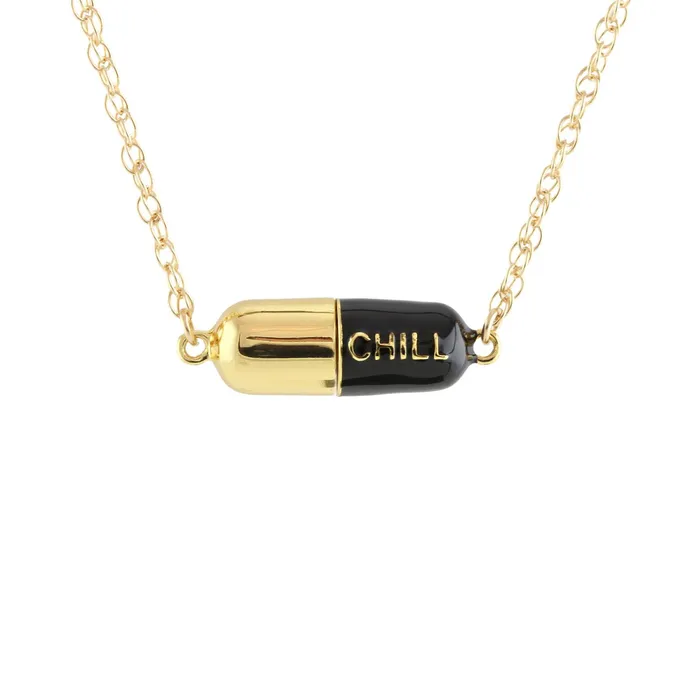 Necklaces Kris Nations Big Chill Pill Chain Necklace