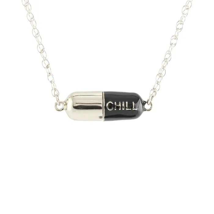 Necklaces Kris Nations Big Chill Pill Chain Necklace