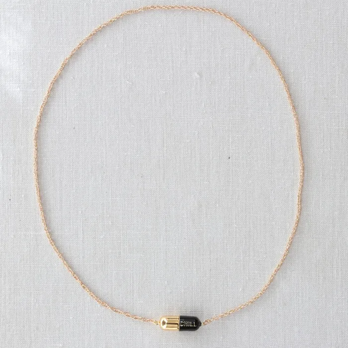 Necklaces Kris Nations Big Chill Pill Chain Necklace