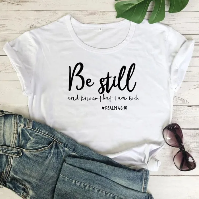 Necklaces Lords Guidance Christian TShirt br Be Still And Know That I Am God