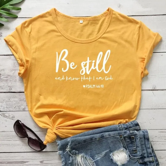 Necklaces Lords Guidance Christian TShirt br Be Still And Know That I Am God