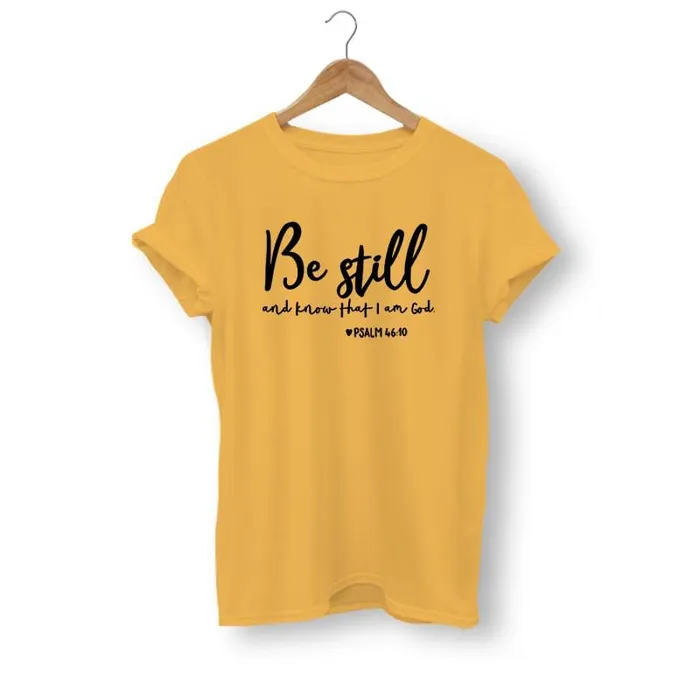 Necklaces Lords Guidance Christian TShirt br Be Still And Know That I Am God