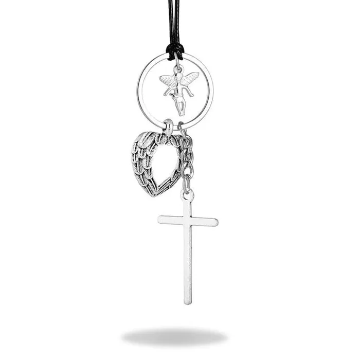 Necklaces Lords Guidance Cross For Carbr Guardian Angel Charm
