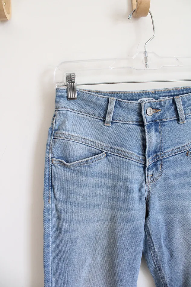 Necklaces Old Navy Old Navy MidRise Rockstar Super Skinny Light Wash Jeans 0