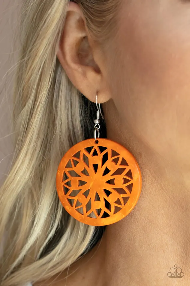 Necklaces Paparazzi Accessories Ocean Canopy Orange