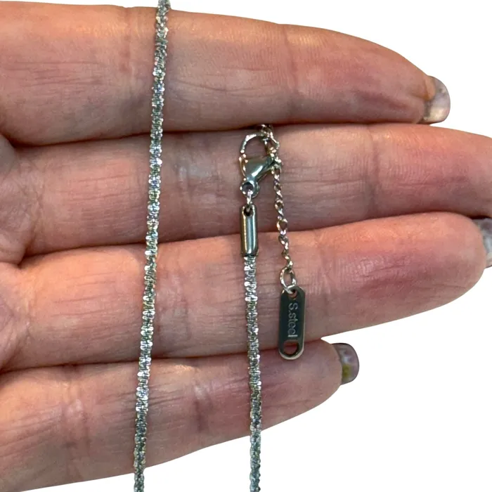 Necklaces Peppy Beads Waterproof Stainless Steel Rope Chain Necklace Ready Rope Chain Necklace Necklaces Peppy Beads Waterproof Stainless Steel Rope Chain Necklace Ready Rope Chain Necklace