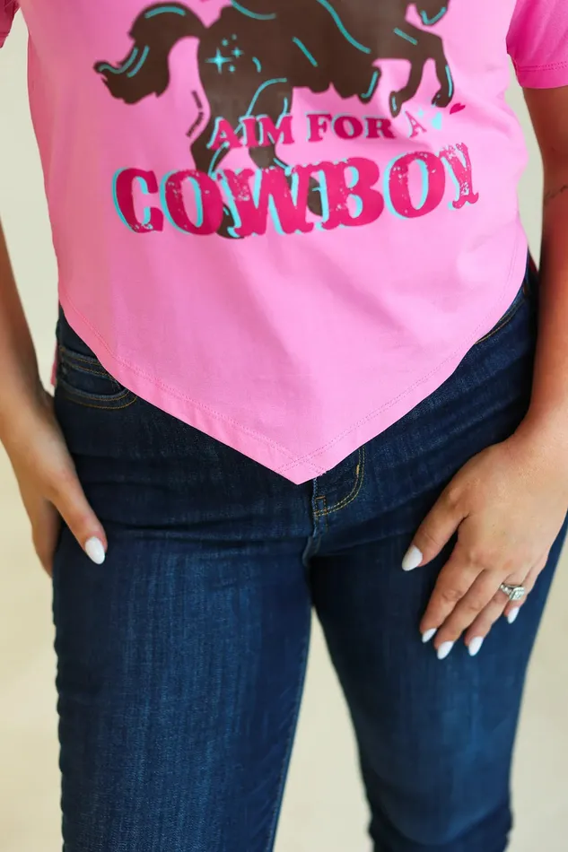 Necklaces SOUTHERN GRACE WHOLESALE CUPID AIM FOR A COWBOY VHEM TOP PINK