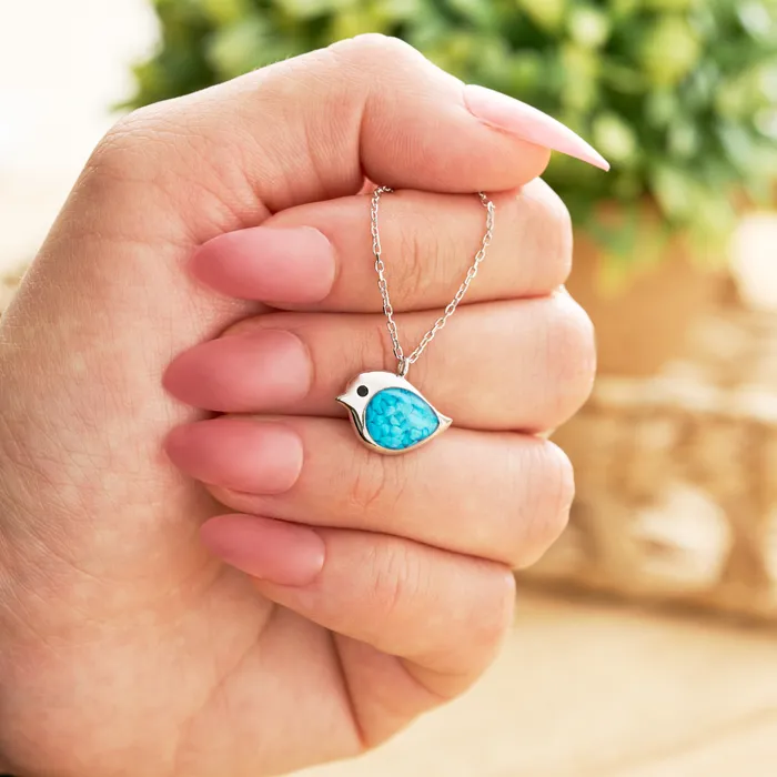 Necklaces Sterling Silver Sand Birdie Necklace Chadds Ford Jewelry