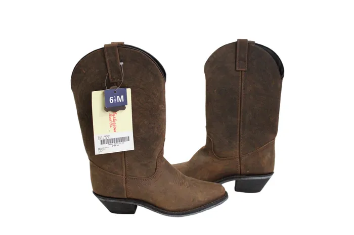 NEW Masterson Boot Co Brown Genuine Leather Cowgirl Boot Size 65 Masterson Boot Co Earrings