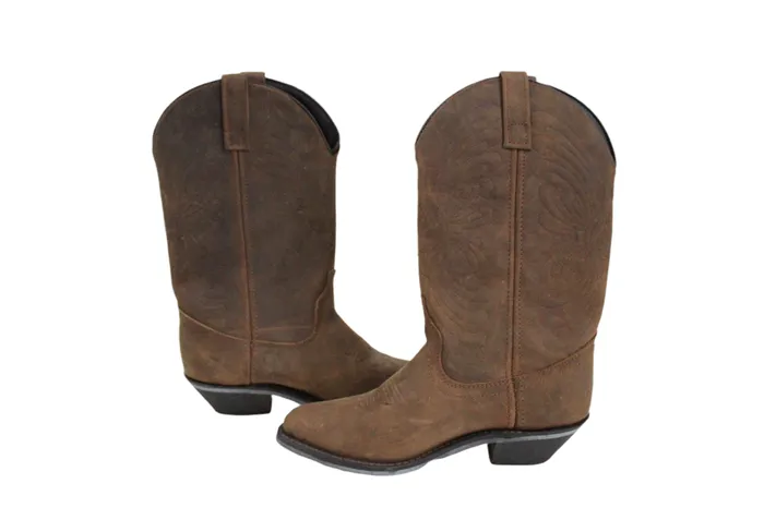 NEW Masterson Boot Co Brown Genuine Leather Cowgirl Boot Size 65 Masterson Boot Co Earrings