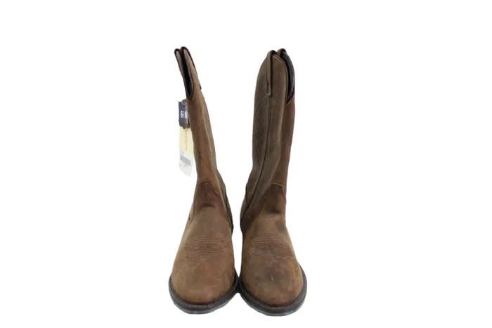 NEW Masterson Boot Co Brown Genuine Leather Cowgirl Boot Size 65 Masterson Boot Co Earrings