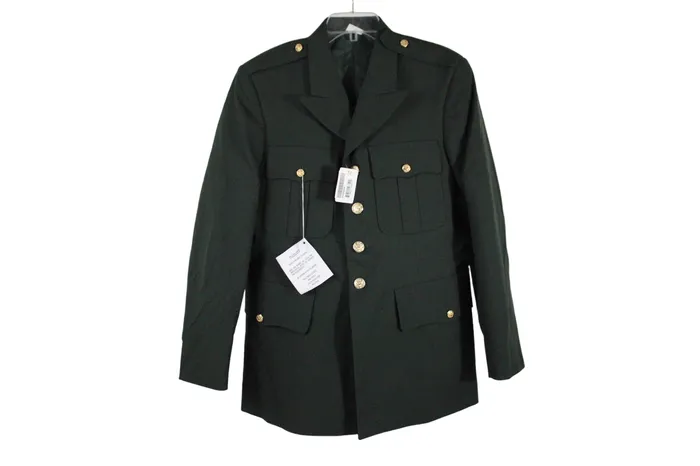 NEW Military Uniform Green Jacket 40R Jubilee Thrift Earrings